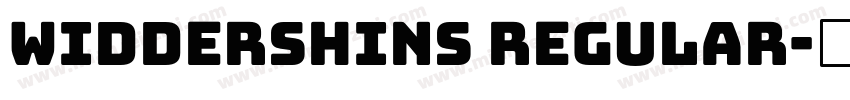 Widdershins Regular字体转换
